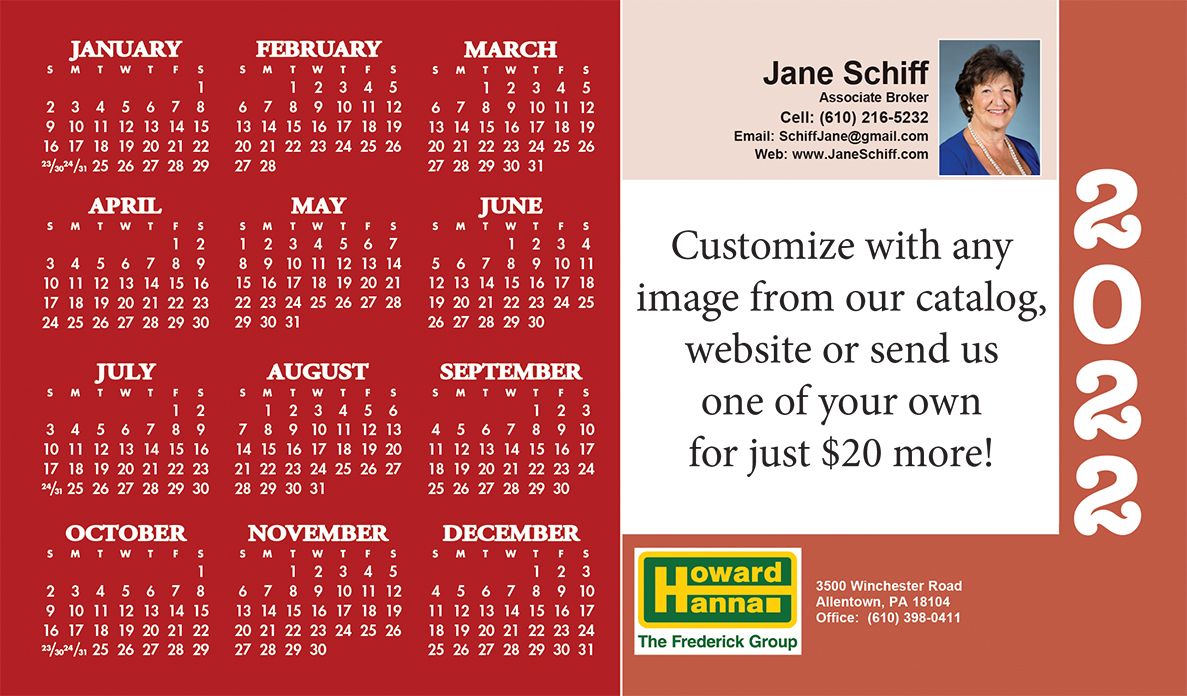 Real Estate Jumbo Postcard Calendars